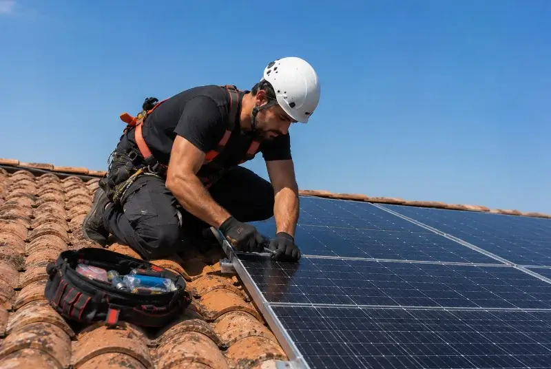 Maintenance et monitoring de panneaux solaires à Escaudœuvres
