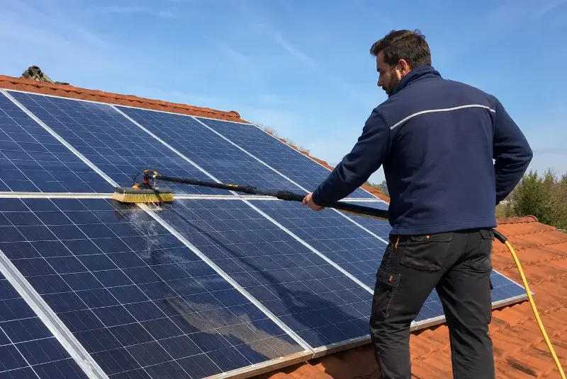 Nettoyage et entretien de panneaux solaires à Escaudœuvres